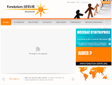Tablet Screenshot of fondation-servir.org
